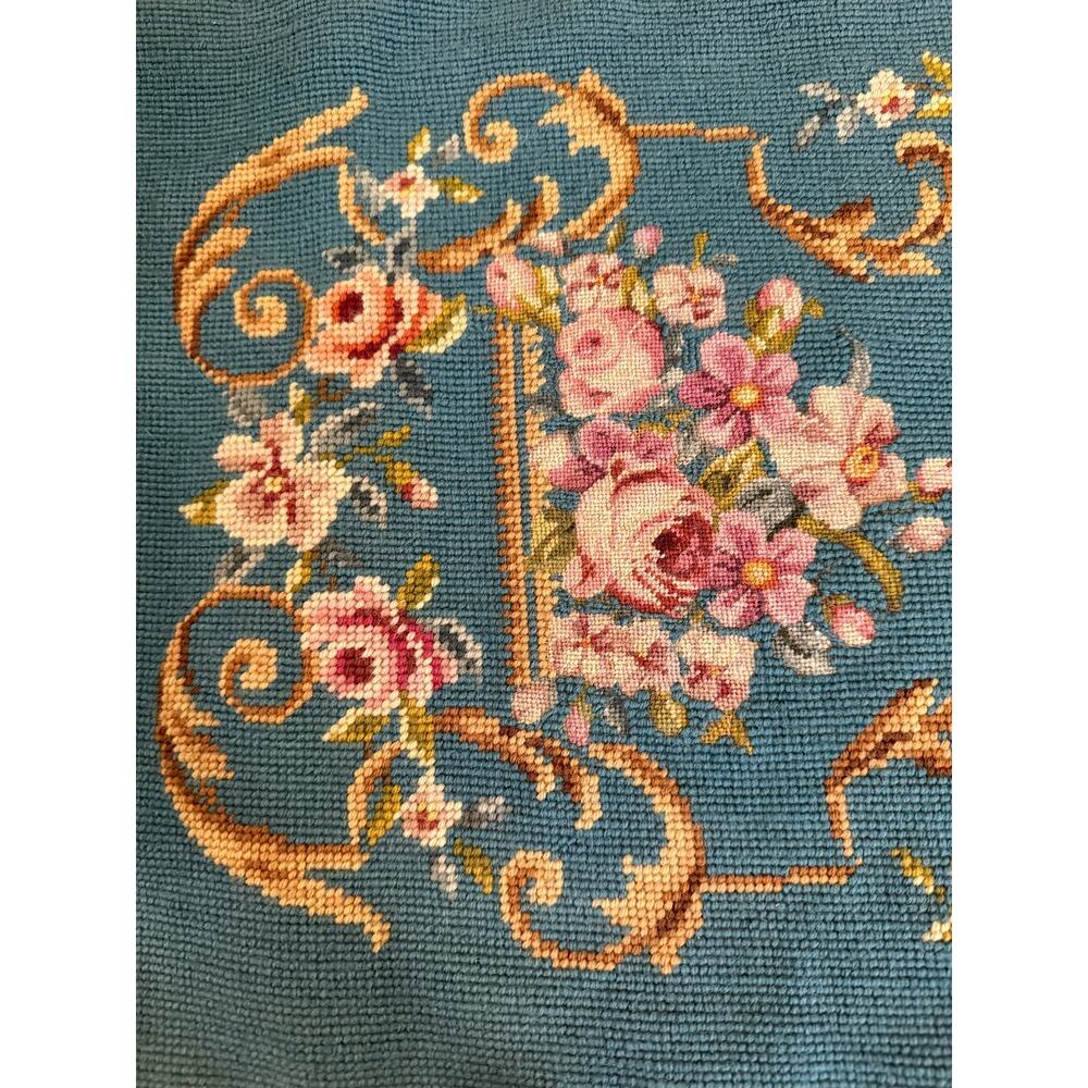 Vintage Handcrafted Needlepoint Table Runner - Picture 4 of 6